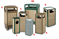 Concrete Outdoor Receptacles